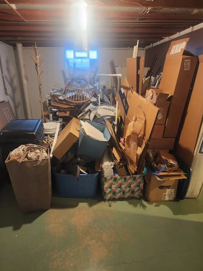 Roll-off dumpster container at job site for 8 Yard Dumpster Rental in Georgetown